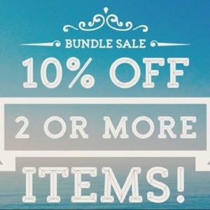 Bundle 2 items or more in my closet and save 10%!